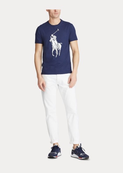 Polo Ralph Lauren Custom Slim Fit Jersey T Shirt Herre Danmark (STAUO6048)